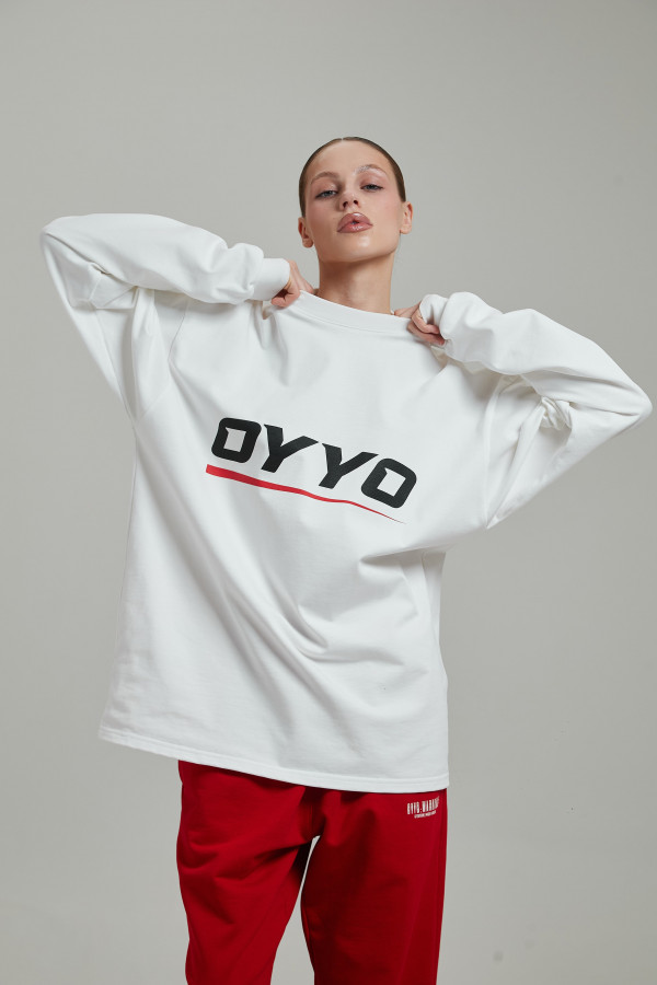 Лонгслив OYYO RACER RED белый S