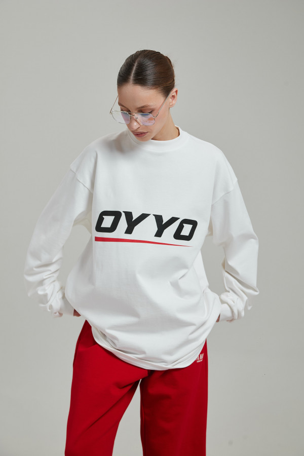 Лонгслив OYYO RACER RED белый S