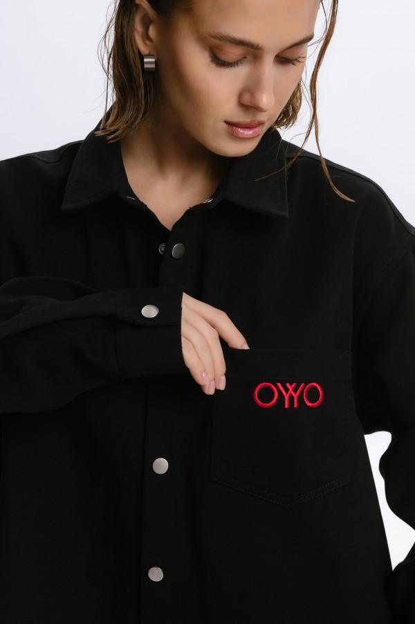 Рубашка OYYO «Тишина силы» База черный XL