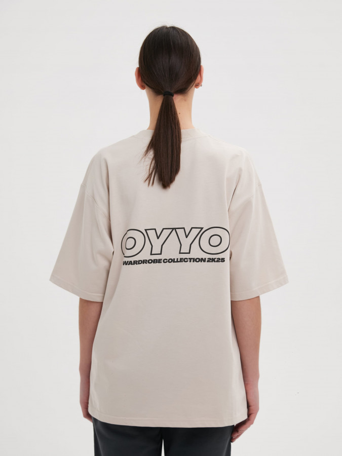 Футболка OYYO 2K25 бежевая S
